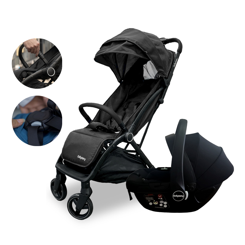 Odyssey Auto Fold Travel System (Stroller + Infant Carseat) + FREE GIFT